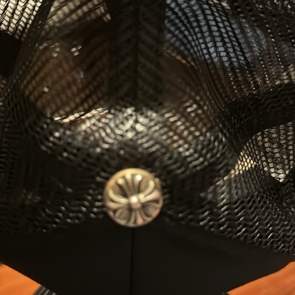 Chrome Hearts Rare FOTI CH PATCH BLACK/BLACK TRUCKER CAP - Picture 4 of 6